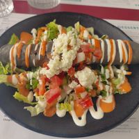 Sweet potato and feta taquito (vegetarian order) at Wahaca - Southbank Centre in South East London