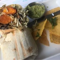 Sweet potato burrito (vegan) at Wahaca - Southbank Centre in South East London