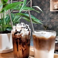 Ice mocha & Iced caramel macchiato at Rustic - Vegan Cafe & Shop in Kolarovo