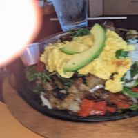Vegan Skillet with Just Egg at Sunshine Grille in Fork