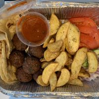 The falafel-plate at Oniro Art Meze in Rhodes