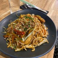 Tofu vegetable yaki udon at Ebisu in Weston-super-mare