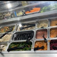 Close up of the King St. Salad/Cold bar  at Down to Earth - Store and Deli in Honolulu