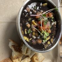 Black bean soup   at Sea Salt Healthy Kitchen in St Simons