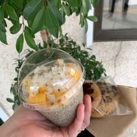 Vegan cookies and chia pudding...both fantastic!  at Sea Salt Healthy Kitchen in St Simons