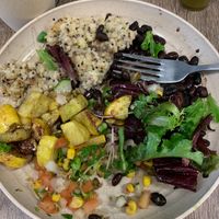 Wild Mexican bowl...should have taken the picture before eating-sorry!  at Sea Salt Healthy Kitchen in St Simons