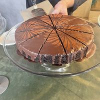 Vegan olive oil cake  at Chokolá in Taos