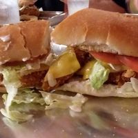 The Long G’islander; My favorite of all the items we tried truly jaw dropping!! at Plant Based Mafia in Palm Beach Gardens