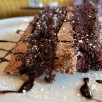 Chocolate cake at Plant Based Mafia in Palm Beach Gardens