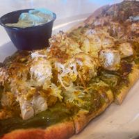 Chicken pesto flatbread  at Plant Based Mafia in Palm Beach Gardens