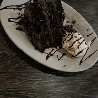  Chocolate Cake (minus one impatient bite)  at Plant Based Mafia in Palm Beach Gardens
