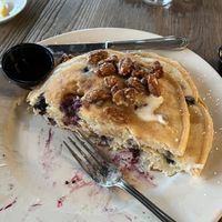 Blueberry pancakes  at Plant Based Mafia in Palm Beach Gardens