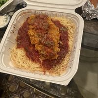 Chickn parm  at Plant Based Mafia in Palm Beach Gardens