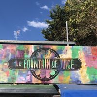 Front sign  at Fountain of Juice in Mount Tamborine