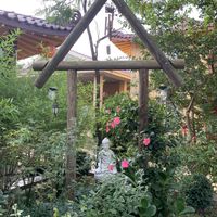 Gardens at Karuna Vegie House  in Lyneham