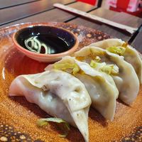 Gyozas de verduras at UDON in Almeria