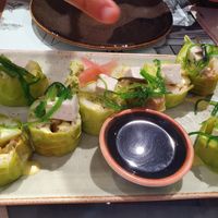 Sushi o algo parecido (era con pasta) at UDON in Almeria