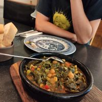 Black cabbage with chickpeas at No 19 Dining in Istanbul