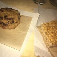 Chocolate chip cookie and rice crispy at Eat Like Panda in Paris