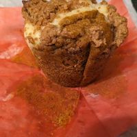 Pumpkin Muffin with Almond Cream Cheese Frosting at Zalie Cakes in Hollywood