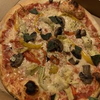 The Chris Froome Vegan pizza at Church Lane in Tavistock