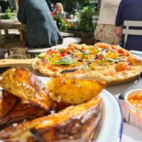 Wedges and vegan pizza! Wowwww at Church Lane in Tavistock