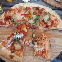 Artichoke heart, mushroom and cheeze at Church Lane in Tavistock