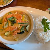 Vegan curry at The Blackwell Ox Inn in Stokesley