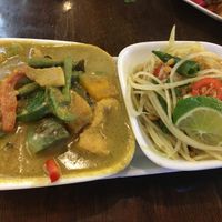 Green curry combo  at Sri Pra Phai in Woodside