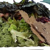 Covid 19-era Green Brekkie Bowl, made vegan on request.  at Village Coffee and Goods in Kingston