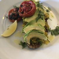 Avo toast  at Albion Cafe in Braidwood