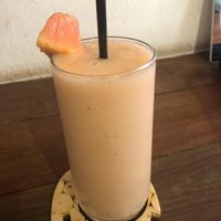 Papaya and banana shake  at Choop Coffee Break in Ao Nang