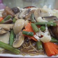 Spicy vegetable noodles (Sunday special) at Zen Fut Sai Kai Vegetarian in Central Singapore