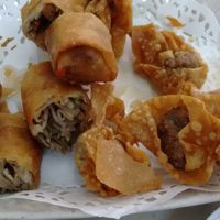 Spring roll & wonton at Zen Fut Sai Kai Vegetarian in Central Singapore