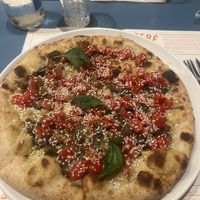 Pizza Hummus  at Berberè in Bologna