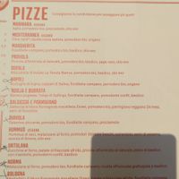 Menu at Berberè in Bologna