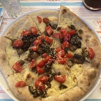 Hummus pizzaa  at Berberè in Florence