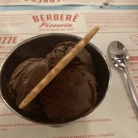 Chocolate sorbet   at Berberè in Florence