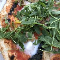 Pizza Integrale close up   at Il Torchio in Genoa