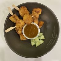 Lions mane mushroom satay  at BMS Organics - Southkey in Johor Bahru