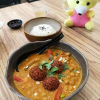 1. Volcano Curry Rice RM23.90
Spicy chili paste, soy milk curry laksa soup, soya milk powder, chili padi, garbanzo bean, brinjal, red capsicum, edamame, coriander, watermelon seed, at BMS Organics - SetiaWalk in Puchong