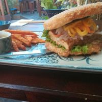 Riceburger with tofu at Co Ba in Magdeburg