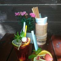 Licheelemonade and ginger lemon cocktail at Co Ba in Magdeburg