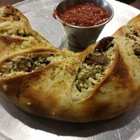 Vegan sausage roll at Sun Deli in Boulder