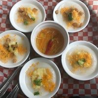 steam rice cake. at Sapa in Montreal