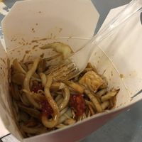 My stir fry- bit eaten by now! at Wok to Walk in Rome