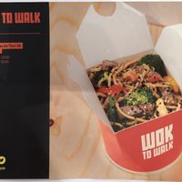 Menu front at Wok to Walk in Rome