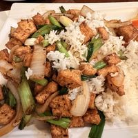 The Mongolian Tofu was amazing   at Ryce in Crested Butte