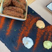 Mushroom nuggets, soo good at Cavo Bistrot in Cagliari