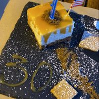 Cheesecake for my bday 😍😍 the best:) at Cavo Bistrot in Cagliari